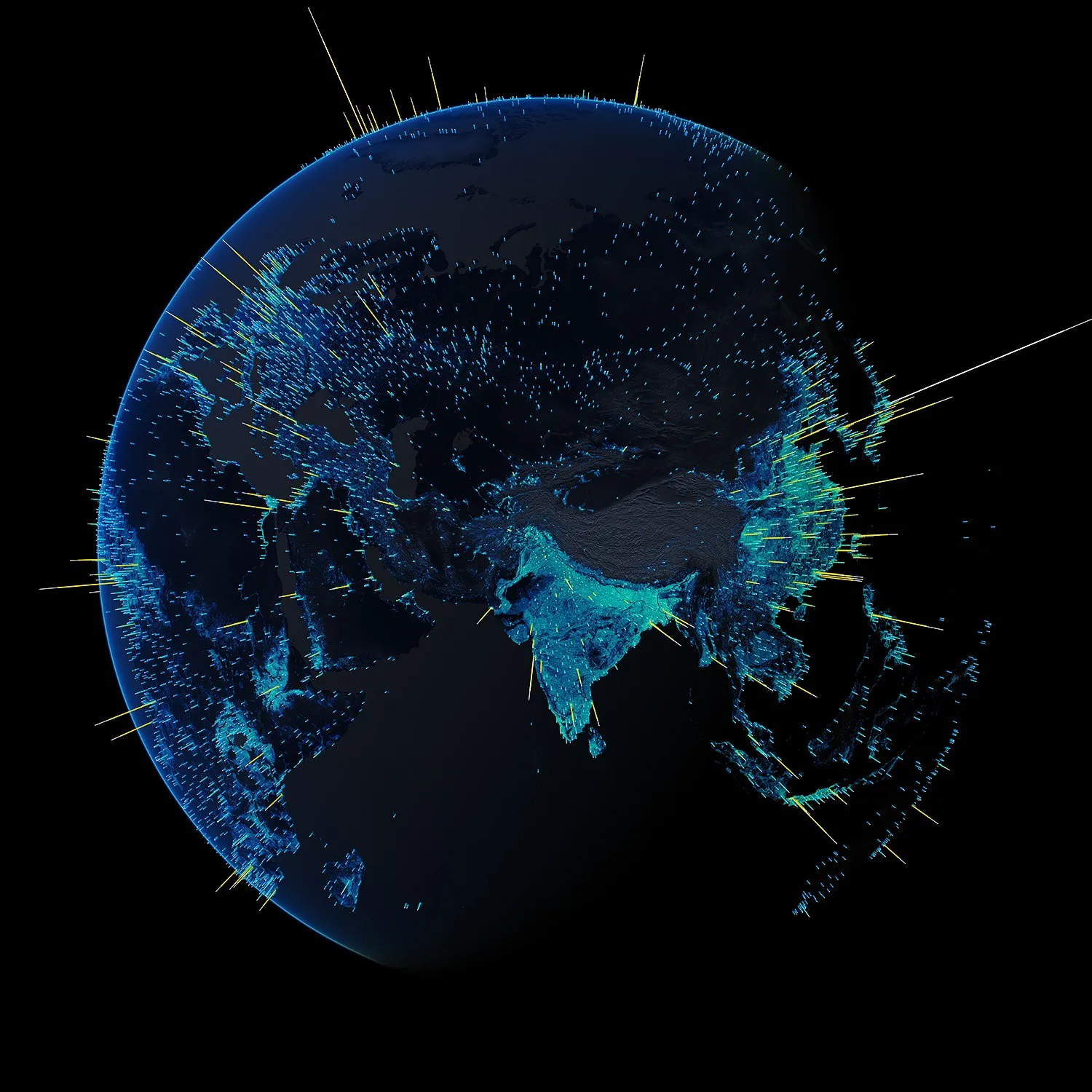 Urbanized Earth visualization