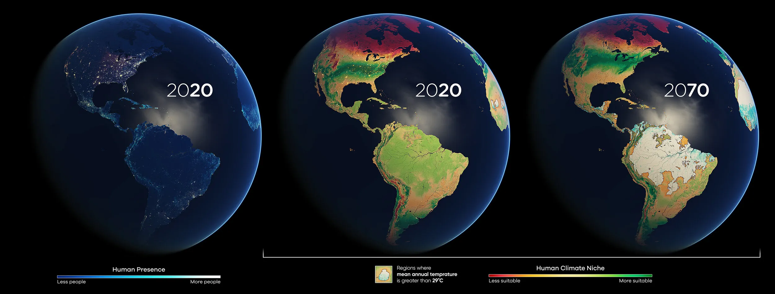 Human Climate Niche - Americas