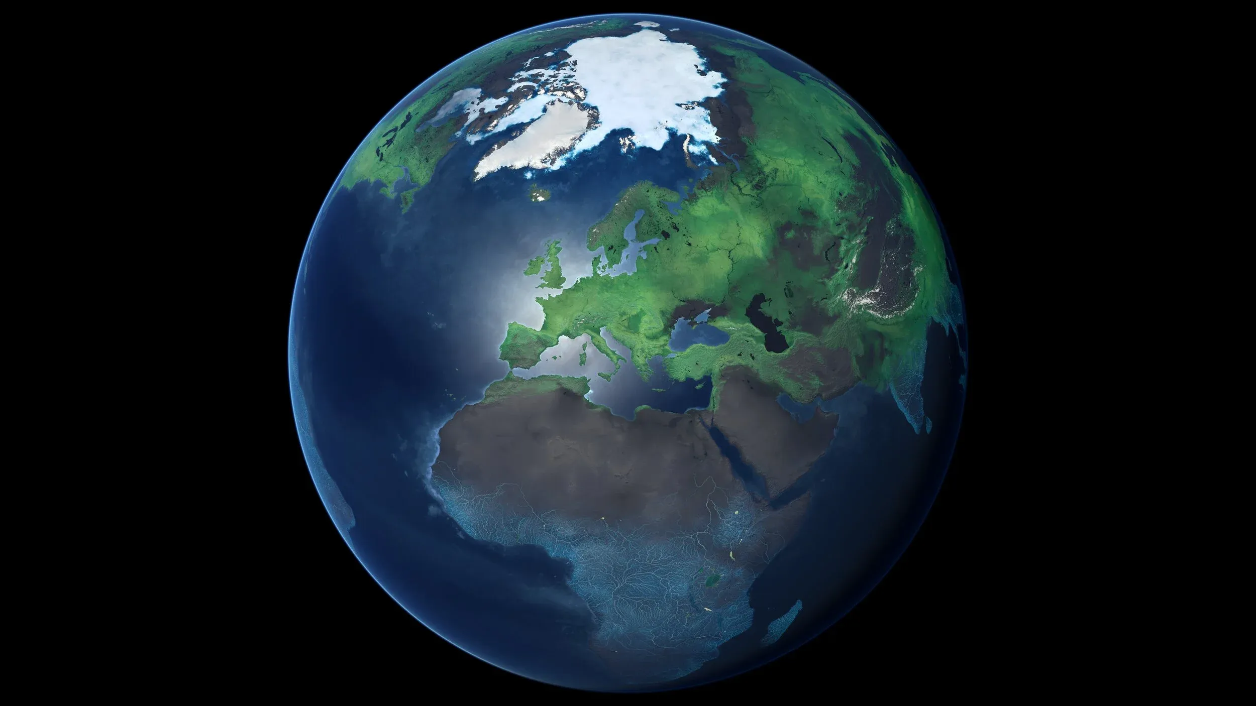 Holocene Earth visualization