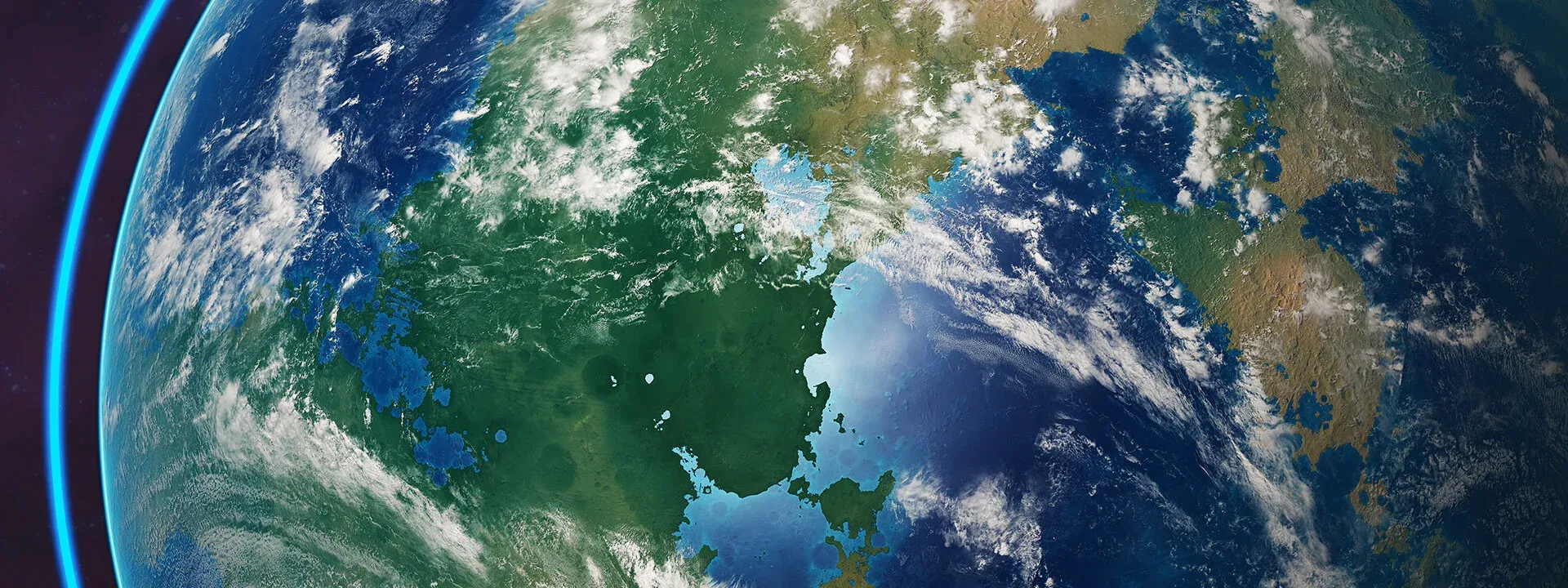 Solar energy Earth visualization