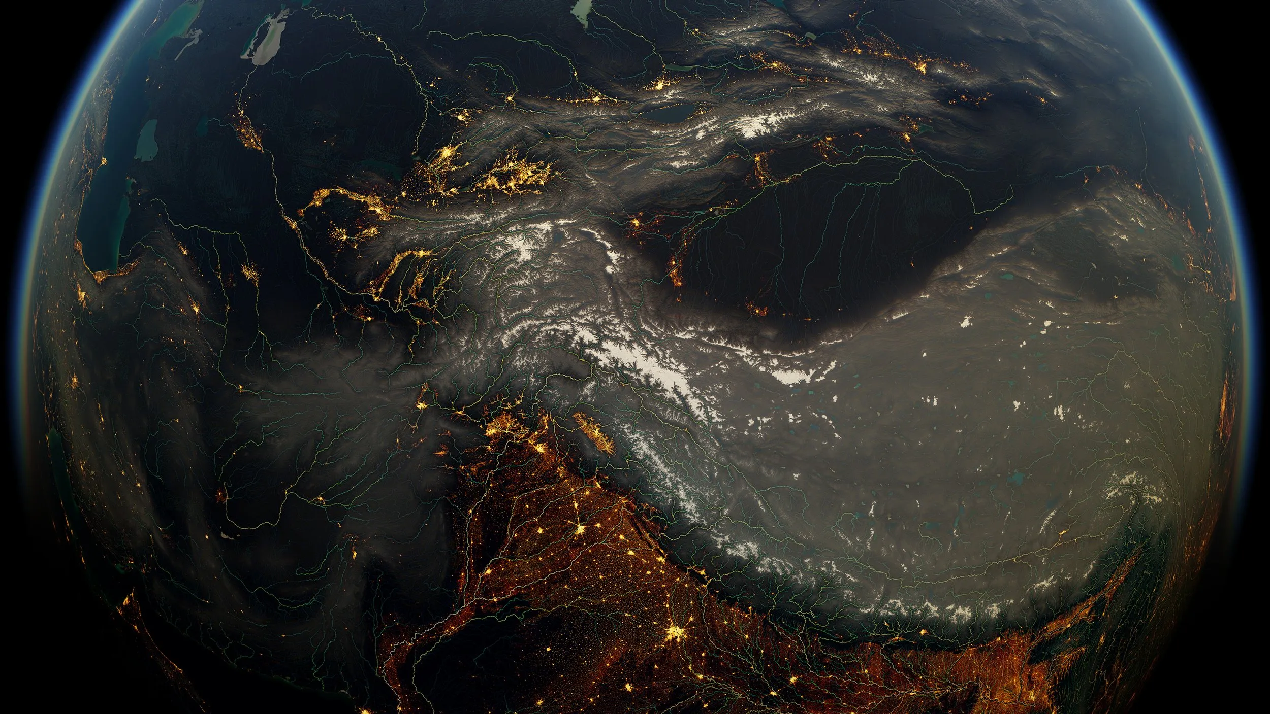 Glaciers of the Tibetan Plateau and Himalayas